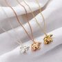 Mama And Baby Bear Initial Charm Necklace, thumbnail 6 of 10