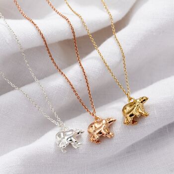 Mama And Baby Bear Initial Charm Necklace, 6 of 10