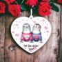 Personalised Seal Couple Love Decoration, thumbnail 1 of 2