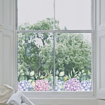 Hydrangea Window Sticker, 3 of 4