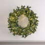 50cm Pre Lit Christmas Wreath 100 Dual Micro LED Battery Operated With Timer, thumbnail 1 of 6