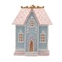 Illuminated Pastel Blue House Christmas Ornament Decoration, thumbnail 3 of 5
