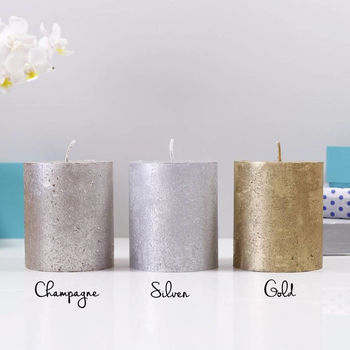 Christening Metallic Candle For Boys And Girls, 6 of 10