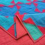 Large Pinwheel Patchwork Quilt For Living Room, thumbnail 8 of 8