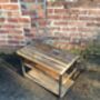 Industrial Reclaimed Tv Stand Media Coffee Table 099, thumbnail 4 of 6