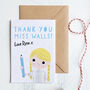 Personalised Teacher Thank You Card, thumbnail 2 of 8