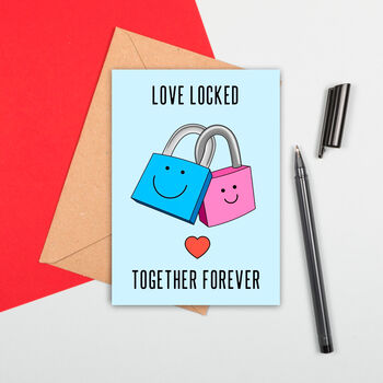 Romantic Large Size Love Lock Card, 2 of 2