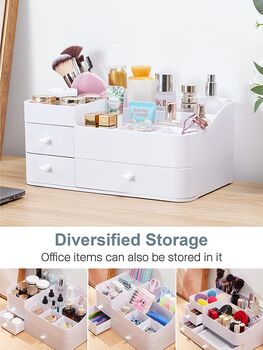 Dressing Table Makeup Organizer With Drawers, 3 of 7