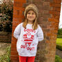 Going Out Out Santa Girls' Christmas Jumper, thumbnail 2 of 4