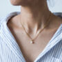 Shinju 18 K Gold Plated Real Freshwater Pearl Necklace, thumbnail 2 of 5