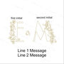 Personalised Wedding Couple Initial Gold Foil Card, thumbnail 5 of 12