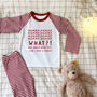 Personalised Mummy/ Daddy Snack Christmas Pyjamas, thumbnail 2 of 3