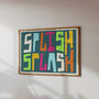 Splish Splash Art Print, thumbnail 1 of 4