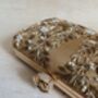 Gold Embroidered Rectangular Clutch Bag, thumbnail 10 of 11