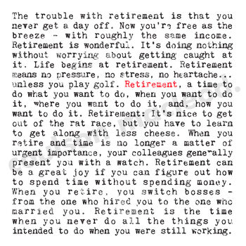 Retirement Leaving Gift Print With Funny Quotes, 2 of 6