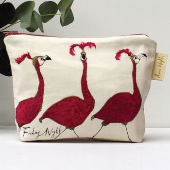 Friday Night Flamingo Make Up Bag, 3 of 6