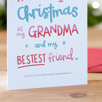 First Christmas As My Grandma Card, 2 of 2