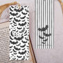 Gothic Bats Bookmark With Coloured Tassel, thumbnail 1 of 3