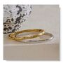 Monaco D'or Gold Ombré Vintage Pavé Row Charm Bangle, thumbnail 3 of 5