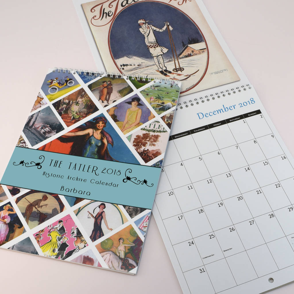 the tatler historic archive calendar by jonny's sister