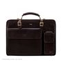 Mens Classic Italian Leather Briefcase. 'The Alanzo', thumbnail 10 of 12