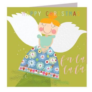 Christmas Tree Top Angel Card, 2 of 5