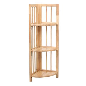 Modern Wood Corner Bookcase, 2 of 6