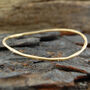 Topaz November Birthstone Gold Plated Silver Stacking Bangle, thumbnail 1 of 9