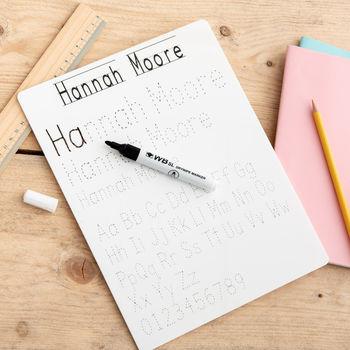 Children's Personalised Handwriting Practice Whiteboard, 6 of 7