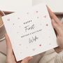 Wife's First Mothers Day Card Scattered Hearts, thumbnail 1 of 7