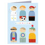 Mini Peg People Birthday Card, thumbnail 2 of 5