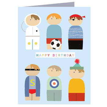 Mini Peg People Birthday Card, 2 of 5