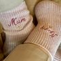 Personalised Cashmere Socks With Flower, thumbnail 1 of 6