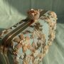 Green Silk Rectangular Clutch Bag, thumbnail 10 of 12