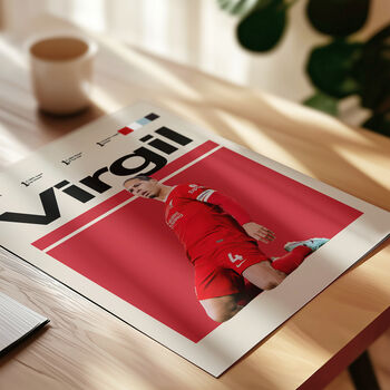 Set Of Three Liverpool Football Player Posters, 4 of 6