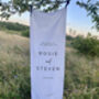 Personalised Modern Fabric Wedding Welcome Sign, thumbnail 2 of 3