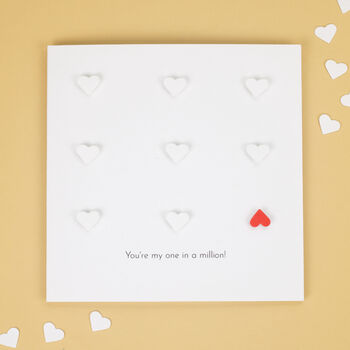 Handmade You're My One In A Million! Card White, 4 of 8