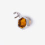 Citrine Dome Silver Charm Clip On Pendant, thumbnail 5 of 7
