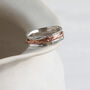 Handmade Silver Ring With Copper Band, thumbnail 1 of 5