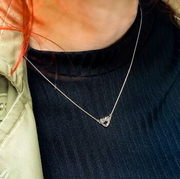 Sterling Silver Loveknot Necklace, 2 of 2