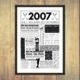 2007 Personalised 18th Birthday Golf Fact Print, thumbnail 4 of 8