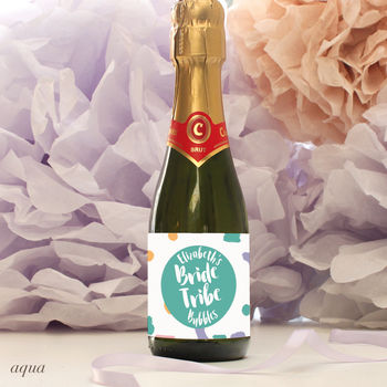 Personalised Bride Tribe Mini Bubbly Labels, 4 of 5