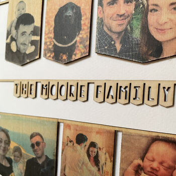 Personalised Wooden Family Photo Print, 2 of 4