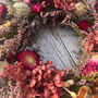Autumnal Dried Flower Heather And Poppy Wreath, thumbnail 3 of 7