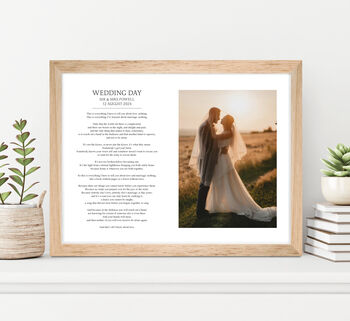 Custom Made Photo Poem Personalised In Loving Memory Print, 3 of 8