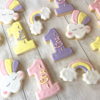 Rainbows And Unicorns Iced Biscuits, 4 of 4