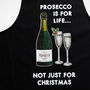 'Prosecco Is For Life' Christmas Apron, thumbnail 5 of 5