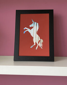 A4 Holographic Unicorn Poster, 2 of 2