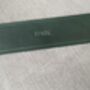 Personalised Dark Racing Green Premium Leather Bookmark, thumbnail 8 of 8