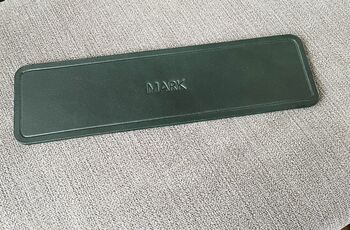 Personalised Dark Racing Green Premium Leather Bookmark, 8 of 8